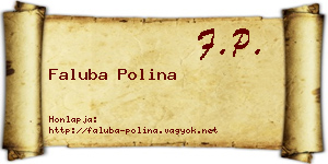 Faluba Polina névjegykártya
